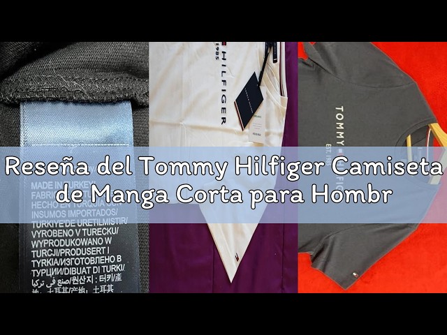 Vídeo relacionado con Tommy Hilfiger Camiseta de Manga Corta para Hombre Core Tommy Logo Cuello Redondo, Blanco (Snow White), L