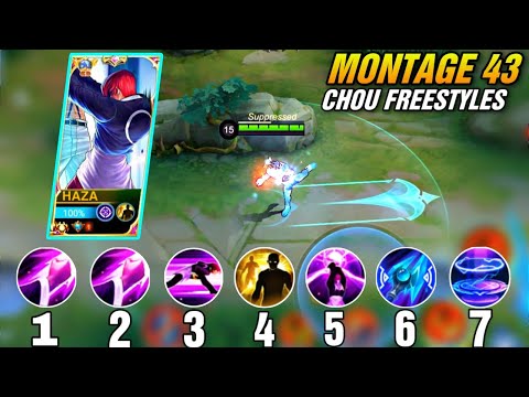 Chou Montage Freestyle 43 Outplay / Highlights / immune / Damage / Mobile Legends