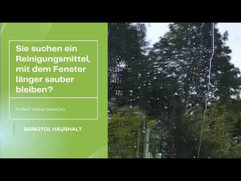 Nanotol Haushalt - Fenster bleiben länger sauber