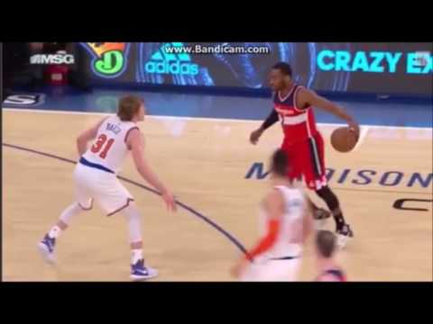 John Wall showing his moves. Knicks vs Wizards |4-6-17|