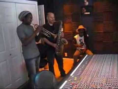 Ethiopia Millennium Song Horn recording session