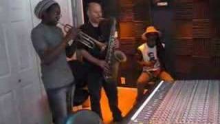 Ethiopia Millennium Song Horn recording session