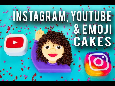 How To Make Social Icon Cakes Chocolate Icon Cakes An Emoji That Looks Just Like