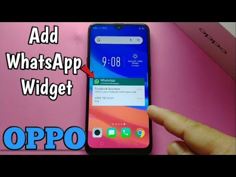 How to Add WhatsApp Widget on Oppo A5s
