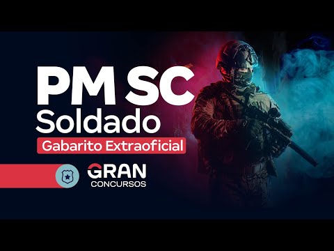 Concurso PM SC Soldado - Gabarito Extraoficial