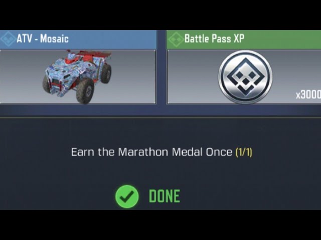 How to get a Marathon medal in COD Mobile