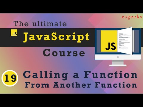 JavaScript Tutorial 19 Calling a Function From Another Function
