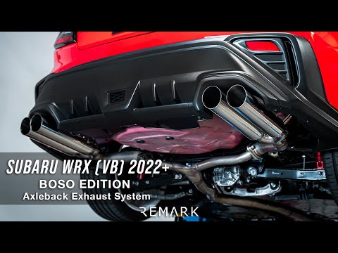 REMARK Subaru WRX (VB) 2022+ - BOSO Edition Axleback Exhaust System