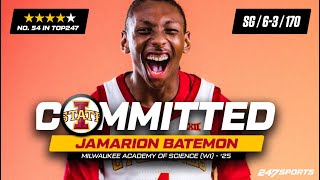 WATCH: 4-star SG Jamarion Batemon commits to Iowa State LIVE on 247Sports