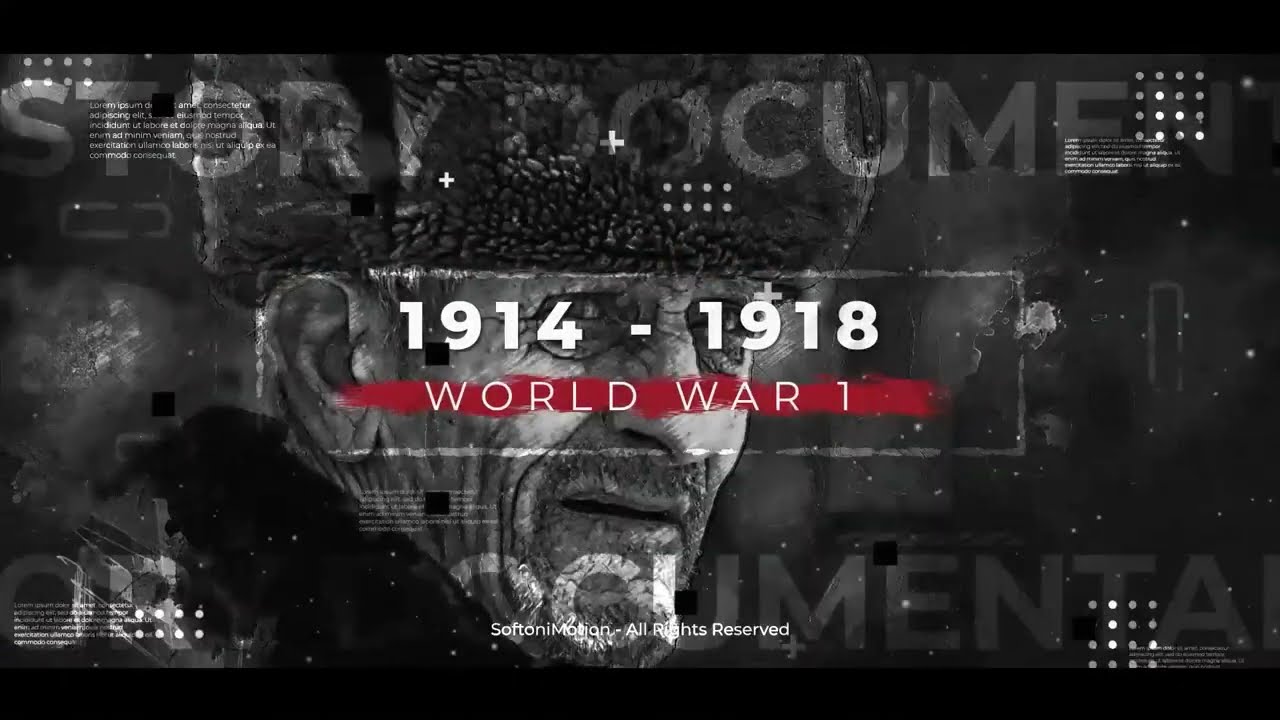 War Slideshow | History Documentary Timeline AE Template
