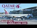 QATAR AIRWAYS Brand New AIRBUS A350 1000 Economy Doha Madrid Flight Review