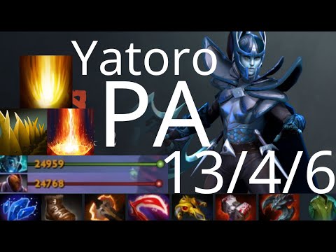 Yatoro Phantom Assassin vs Anti-Mage, Windranger, Chaos Knight - EZ sup death - dota2