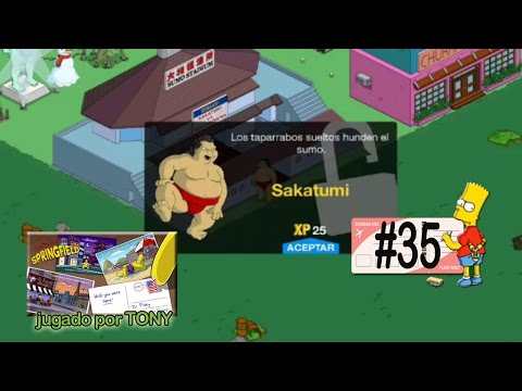 Los Simpson Springfield "Destino Spfld, Cap. 35 - Sakatumi y el Estadio de Sumo" por Tony