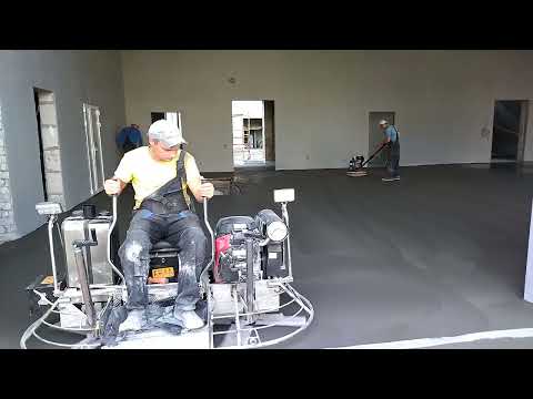 фото бетонный промышленный пол с упрочнителем (топпинг) 0