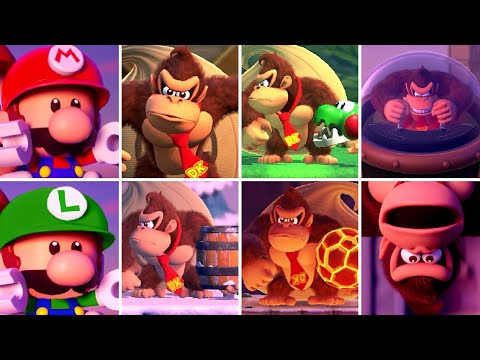 Mario vs Donkey Kong 2-Player Co-Op - All Bosses