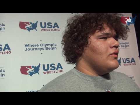 Montana Phillips, 2016 Cadet Freestyle Nationals champion at 285 lbs.