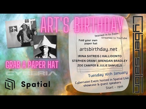 2024 Art's Birthday at The Cyberia Experience  - The Future is Virtual! VR Art and Storytelling