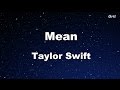 Mean - Taylor Swift Karaoke【With Guide Melody】