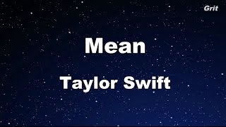 Mean - Taylor Swift Karaoke【With Guide Melody】