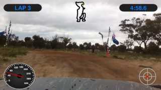 preview picture of video '130602 Deon in a Polaris RZR 900 around Tammin track in 4min 59 sec'