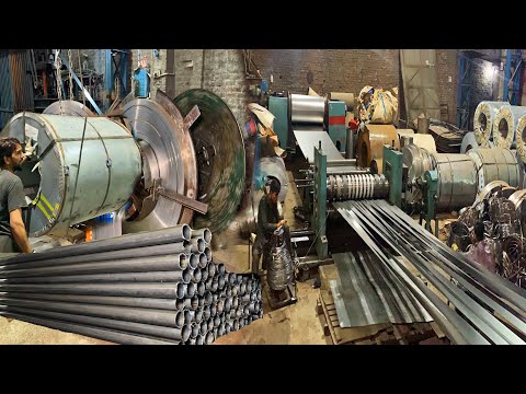 How To Make Stainless Steel Pipe In Factory | Mass production of steel pipes | Stainless Steel Pipes