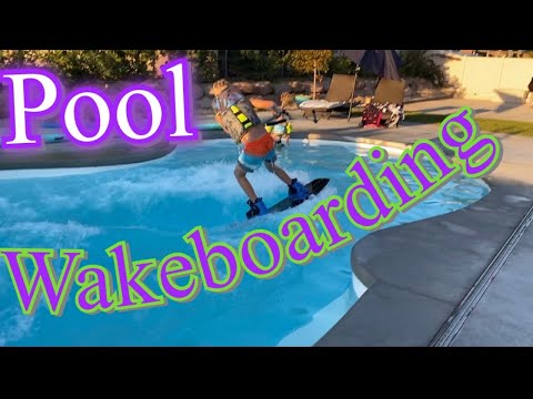 Learning to wakeboard in a swimming pool! | Beginner Wakeboarding tips!