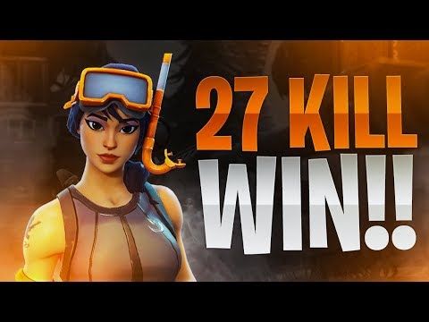 INTENSE 27 KILL WIN! (Solo VS Squads) - Fortnite Battle Royale