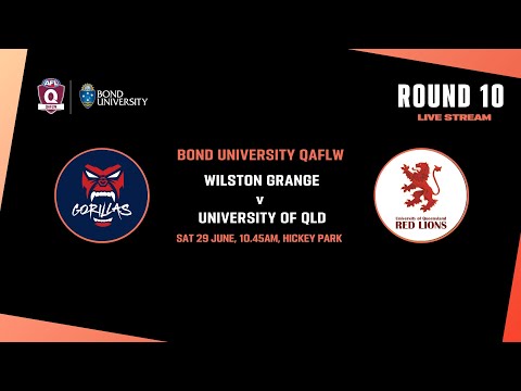 LIVE QAFLW ROUND 10 - Wilston Grange v University of Queensland