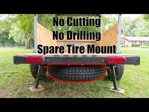 DIY Harbor Freight Trailer Spare Tire Mount: No Cutting or Drilling