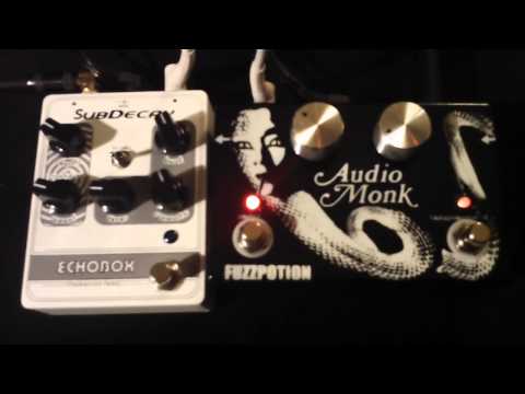 Audio Monk FuzzPotion - Subdecay Echobox Delay - Guitar Demo