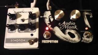 Audio Monk FuzzPotion - Subdecay Echobox Delay - Guitar Demo