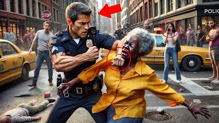 Racist Cop Punches Old BLACK Woman, Finds Out She's FBI...