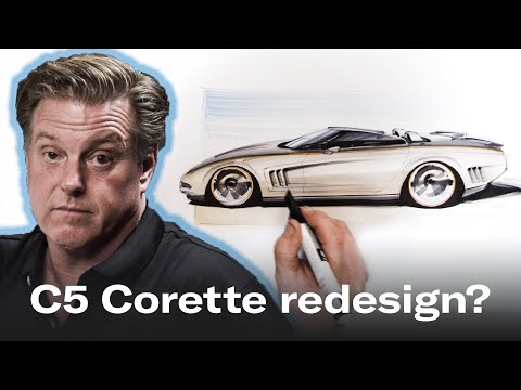 Redesigning the soft lines of the Chevrolet C5 Corvette | Chip Foose Draws a Car - Ep. 2