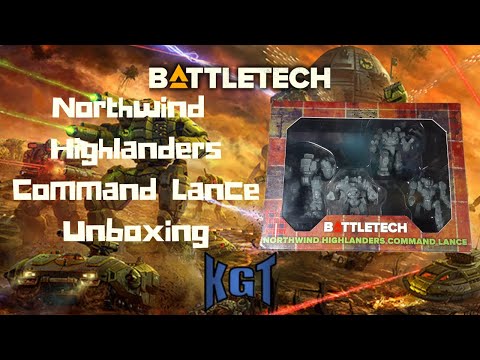 KGT 023 - Battletech Northwind Highlanders Command Lance Unboxing