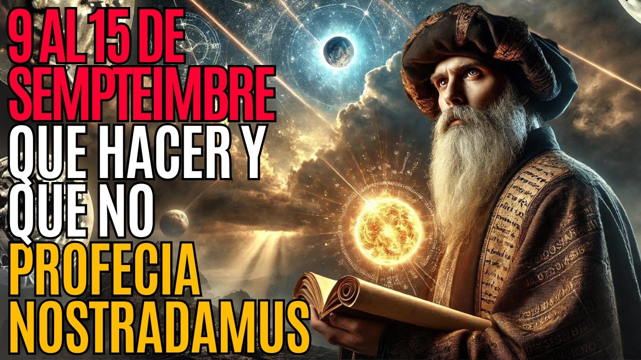 INCREÍBLE PROFECÍA DE NOSTRADAMUS PARA EL 9 AL 15 DE SEPTIEMBRE DE 2024 - PROFECIAS REVELADAS