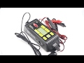 Nabíjačka autobatérií 12V / 24V - 6A mikroprocesorová / LCD displej - Video Youtube