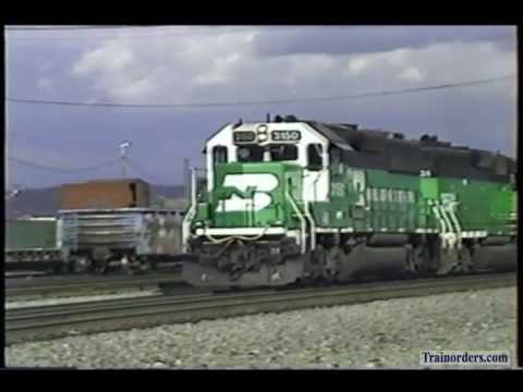 Classic Railroad Series 580 - BN and UP at Tacoma, WA September 24, 1992