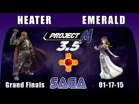 SAGA - Heater(Ganon) vs. Emerald(Zelda,Yoshi) - Amateurs Grand Finals - Project M 3.5