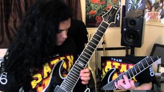 Video thumbnail for ESP E-II HRF NT-8B BLK Black Baritone Scale 8 String Electric Guitar by 6-String