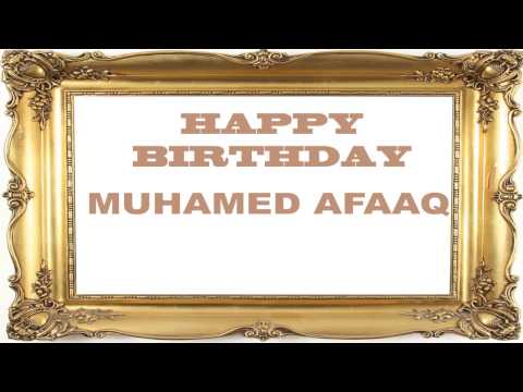 Muhamed Afaaq   Birthday Postcards & Postales - Happy Birthday