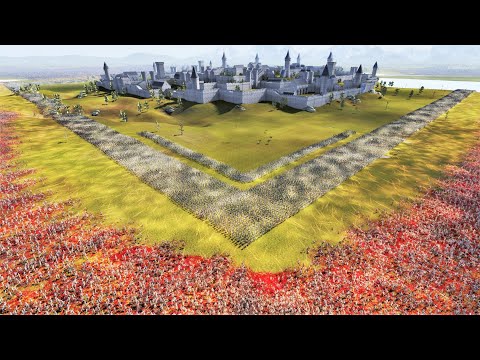 60.000 MODERN U.S SOLDIERS DEFEND FORTRESS FROM 2,300,000 ZOMBIES - Ultimate Epic Battle Simulator 2