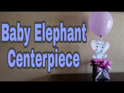 DIY Baby Elephant Centerpiece