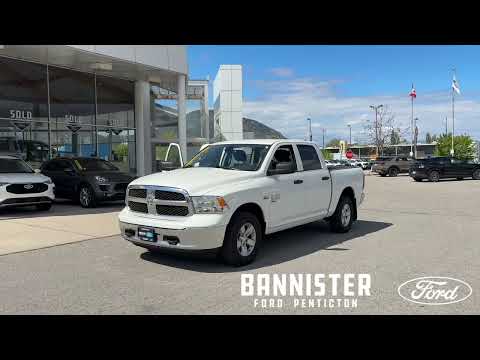 2022 Ram 1500 Classic SLT 4x4 Crew Cab 5'7" Box in White for sale at Bannister Ford Penticton in Penticton, BC
