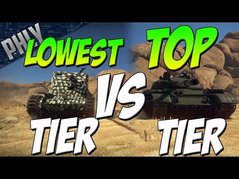 LOWEST Tier Tank VS TOP Tier Tanks (War Thunder Tanks Gameplay)
