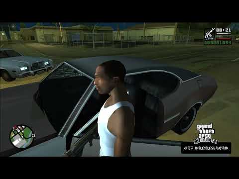 GTA San Andreas final gameplay screenshot showing successful mission completion