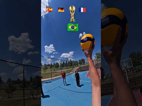 WHO WILL WIN THE WORLD CUP? 🤯🏆 #volleyball #worldcup #football