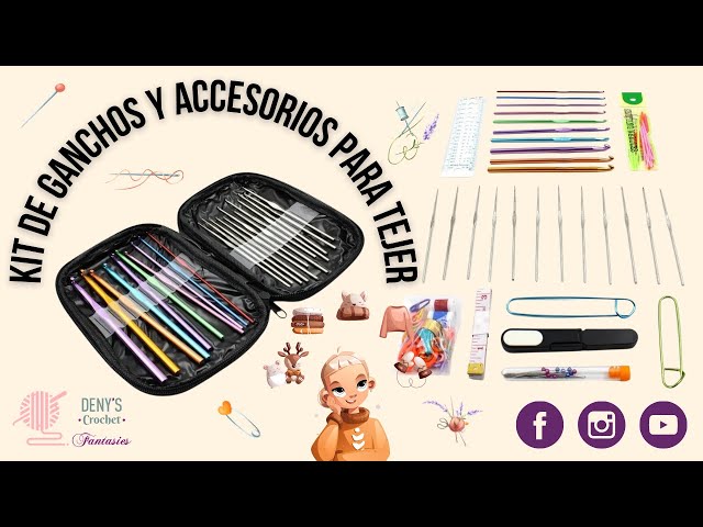 Vídeo relacionado con Coopay Kits de Ganchillo para Adultos Principiantes, Incluye Ganchos de Metal Ergonómicos de 0,6 mm a 6 mm, Accesorios de Tejido y Estuche de Cactus, Juego de Tejido con Lana y Agujas