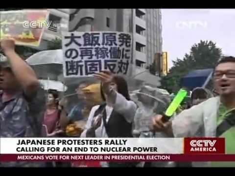 Japanese protesters call for end to nuclear power CCTV News