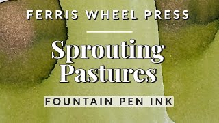 🌱 Fresh Green Fountain Pen Ink Swatching & Comparison 🎡 Sprouting Pastures FWP