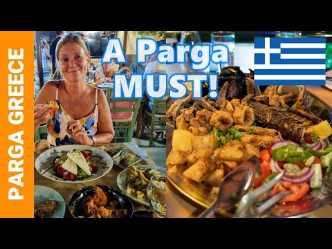 Parga, Greece 🇬🇷 Best Traditional Greek Food in Parga 🇬🇷 Taverna Andreas 🇬🇷 Greek Restaurant
